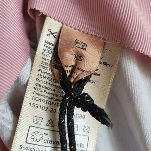 NWT SCOTCH & SODA Satin Feel Knotted Marble Midi Skirt Size XS - Picture 12 of 15